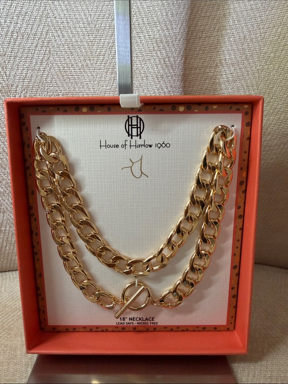 House of Harlow 1960 Gold Chunky Chain Necklace